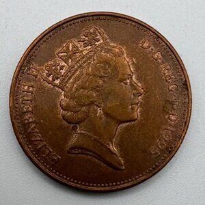 1995 UK Two Pence Elizabeth II Coin * RARE COLLECTIBLE *